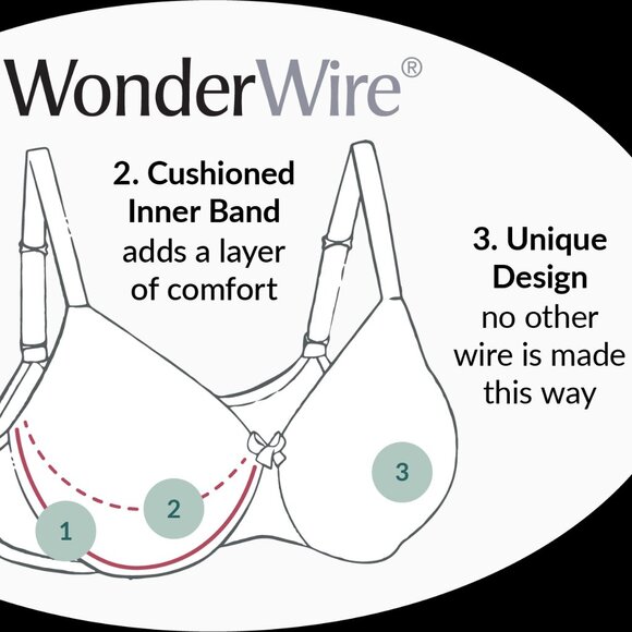 Set of 3! 32C Glamorise ELEGANCE Bra (UNDERWIRED) Embroidered SUPPORT TAUPE NEW - Picture 14 of 14